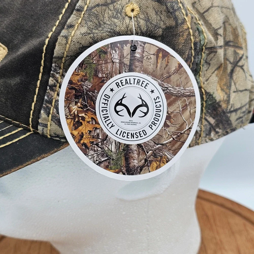 Realtree Xtra Camo Hat‎ Port Authority Distressed Trucker Northland Fire NWT